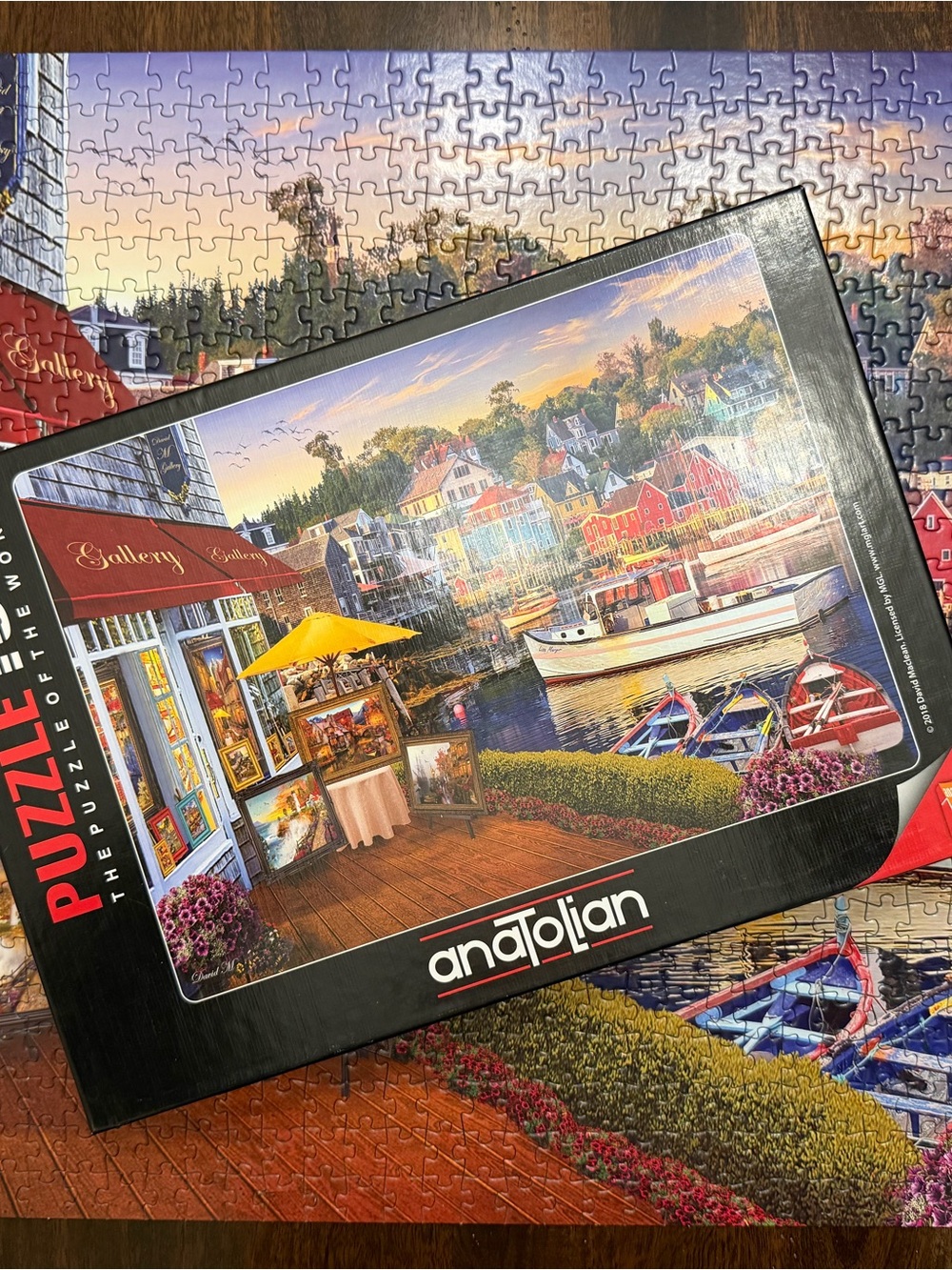 🧩 1000 piece anaToLian “Harbour Gallery”. Beautiful harbour scene. Complete.
